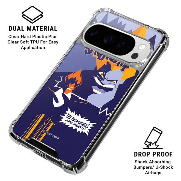 Disney The Incredibles Syndrome Art Google Pixel 10 Pro Clear Case
