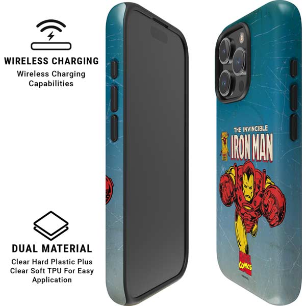 Marvel Classic Comics The Invincible Iron Man iPhone 16 Pro Magsafe Impact Case