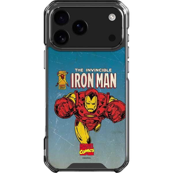 Marvel Classic Comics The Invincible Iron Man iPhone 17 Pro Max Clear Case