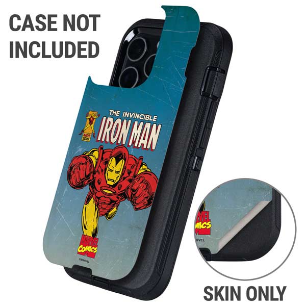 Marvel Classic Comics The Invincible Iron Man Otterbox Defender iPhone Skin