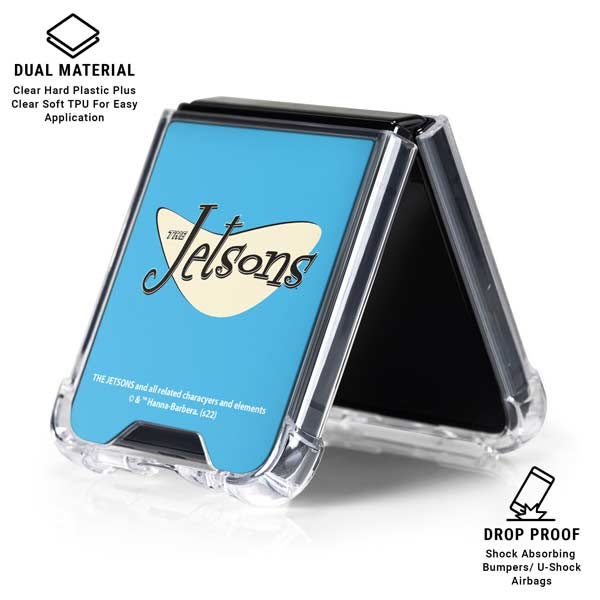 The Jetsons The Jetsons Logo Galaxy Z Flip7 Clear Case