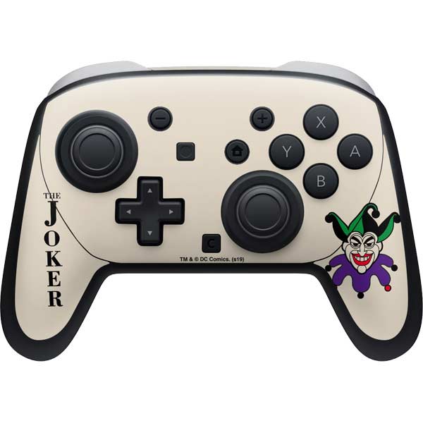 DC Comics The Joker Calling Card Nintendo Switch 2 (2025) Pro Controller Skin