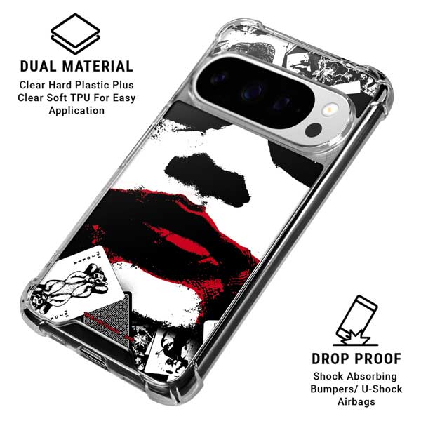 DC Comics The Joker Dark Knight Poster Art Google Pixel 10 Pro Clear Case