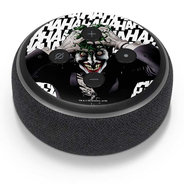 DC Comics The Joker Killing Joke Variant Cover Art by Brian Bolland Amazon Echo Dot Skin