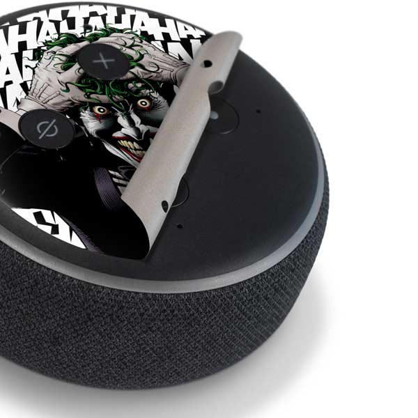 DC Comics The Joker Killing Joke Variant Cover Art by Brian Bolland Amazon Echo Dot Skin