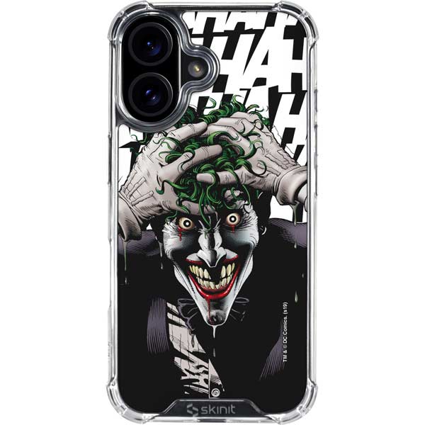 DC Comics The Joker Killing Joke Variant Cover Art by Brian Bolland iPhone 16 Plus Clear Case
