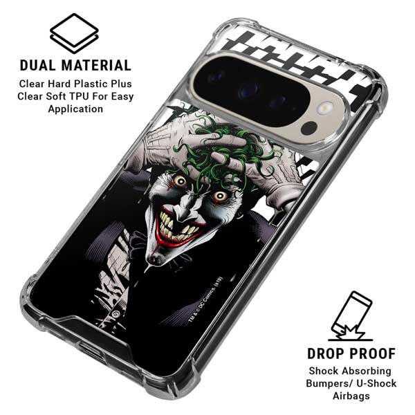 DC Comics The Joker Killing Joke Variant Cover Art by Brian Bolland Pixel 9 Pro XL Clear Case