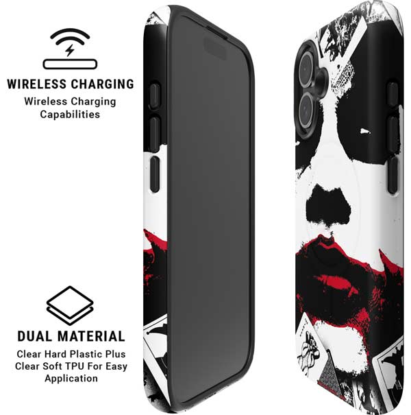 DC Comics The Joker Dark Knight Poster Art iPhone 16 Magsafe Impact Case