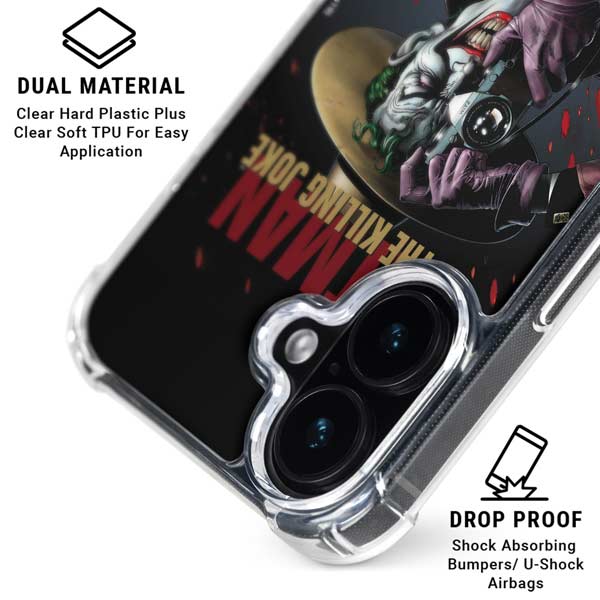 DC Comics The Joker Killing Joke Cover Art by Brian Bolland iPhone 17 Clear Case