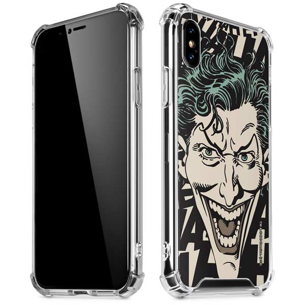 DC Comics The Joker Vintage Laughing iPhone X/XS Clear Case