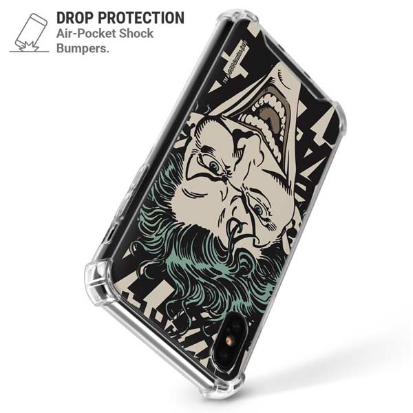 DC Comics The Joker Vintage Laughing iPhone X/XS Clear Case