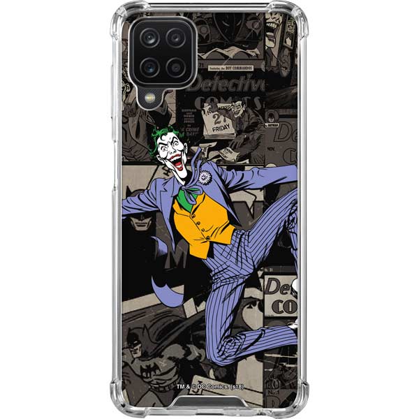 DC Comics The Joker Vintage Action pose pattern Galaxy Cases