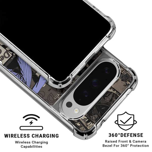 DC Comics The Joker Vintage Action pose pattern Google Pixel 10 Pro Clear Case