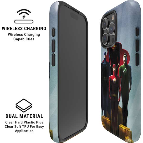 Justice League Standing Pose Team iPhone 16 Pro Magsafe Impact Case