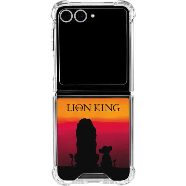 Disney The Lion King Movie Poster Art Galaxy Z Flip7 Clear Case