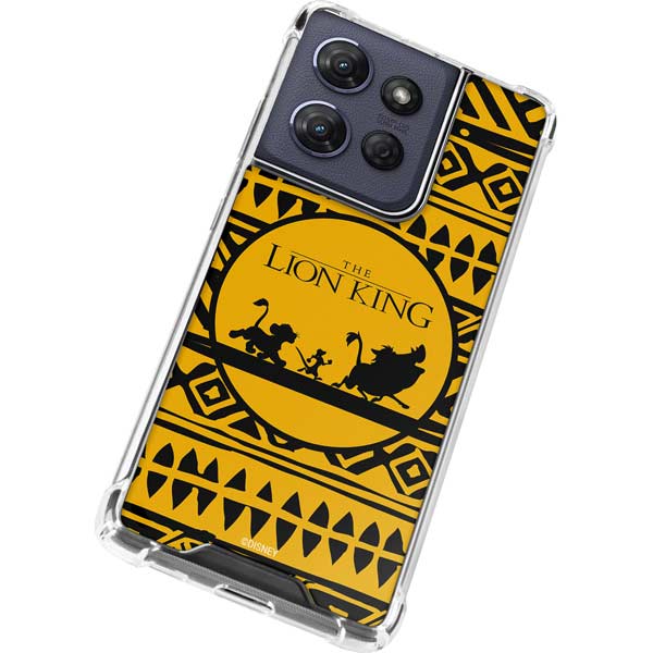 Disney The Lion King Simba Timon and Pumba Tribal Print Moto G 5G (2025) Clear Case