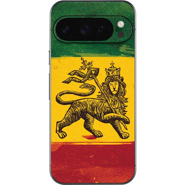 The Lion of Judah Rasta Flag Skin for Google Pixel 10 Pro | Skinit
