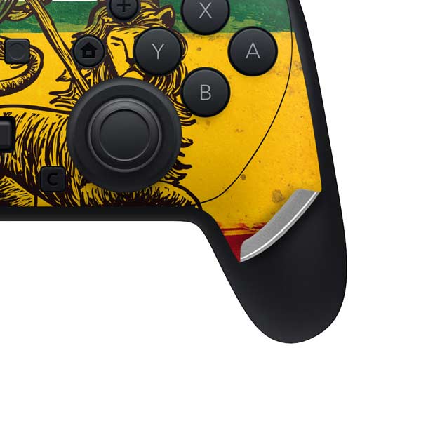 The Lion of Judah Rasta Flag Nintendo Switch 2 (2025) Pro Controller ...