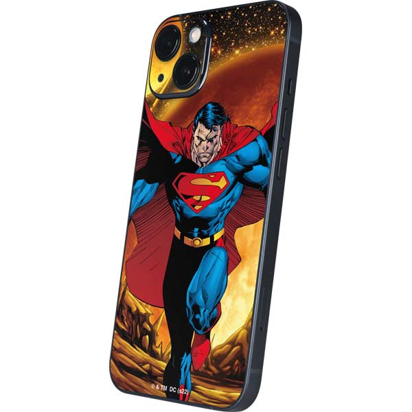 DC Comics Superman Action Pose Art By Jim Lee iPhone 15 Skin