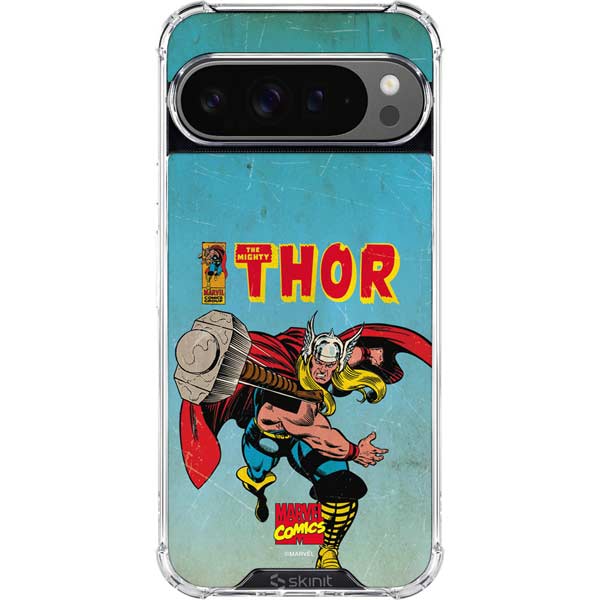 Marvel Classic Comics The Mighty Thor Google Pixel 10 Pro XL Clear Case