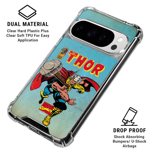 Marvel Classic Comics The Mighty Thor Google Pixel 10 Pro XL Clear Case
