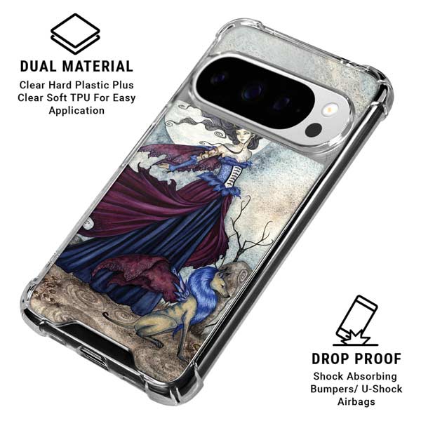 The Moon is Calling Fairy and Dragon by Amy Brown Google Pixel 10 Pro XL Clear Case