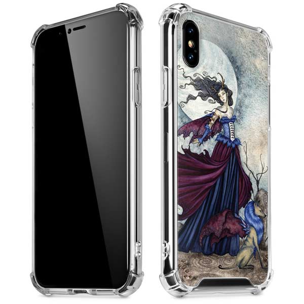 The Moon is Calling Fairy and Dragon by Amy Brown iPhone X/XS Clear Case