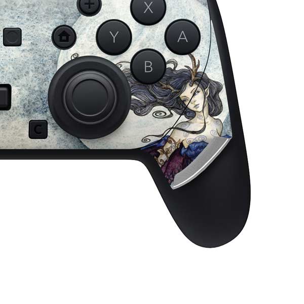 The Moon is Calling Fairy and Dragon by Amy Brown Nintendo Switch 2 (2025) Pro Controller Skin