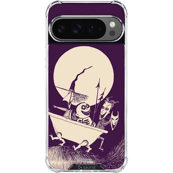 Disney The Nightmare Before Christmas Lock Shock and Barrel Art Google Pixel 10 Pro XL Clear Case