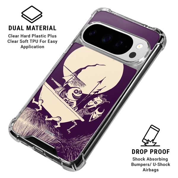 Disney The Nightmare Before Christmas Lock Shock and Barrel Art Google Pixel 10 Pro XL Clear Case