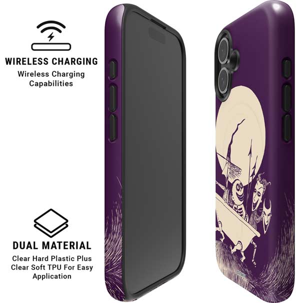 Disney The Nightmare Before Christmas Lock Shock and Barrel Art iPhone 16 Magsafe Impact Case