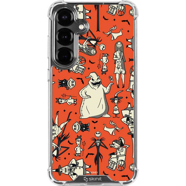 Disney The Nightmare Before Christmas Character Pattern print Galaxy S26 Clear Case