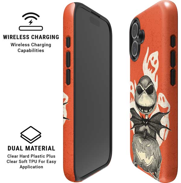 Disney The Nightmare Before Christmas The Pumpkin King iPhone 16 Magsafe Impact Case