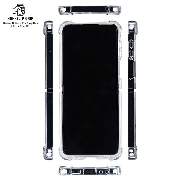 The Rainbow Flag Galaxy Z Flip7 Clear Case