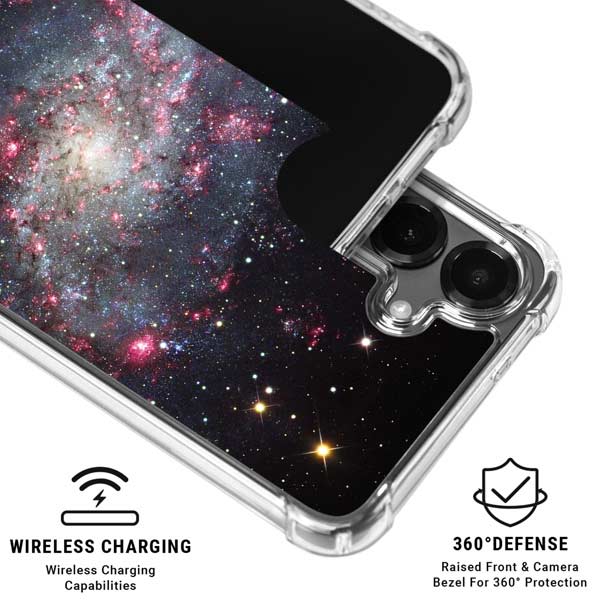 The Triangulum Galaxy Galaxy S26 Clear Case