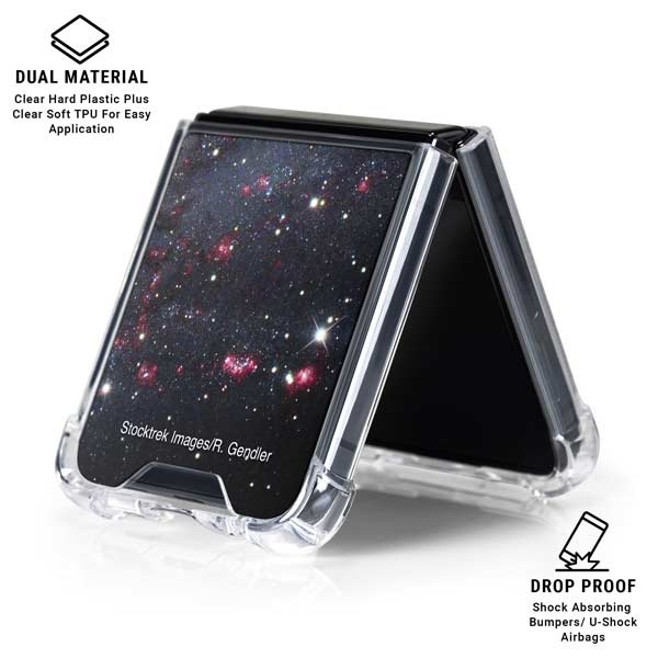 The Triangulum Galaxy Galaxy Z Flip7 Clear Case