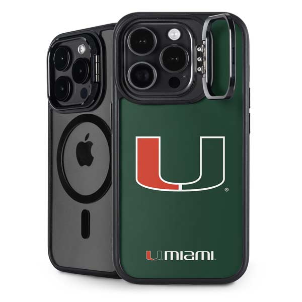 University of Miami The U iPhone 14 Pro Kickstand Case