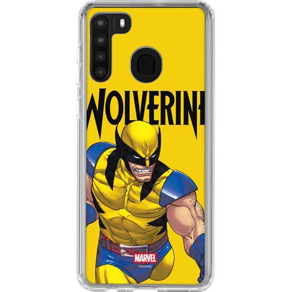 Marvel X-Men The Wolverine Galaxy A21 Clear Case