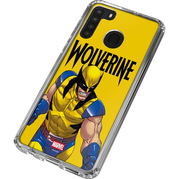 Marvel X-Men The Wolverine Galaxy A21 Clear Case