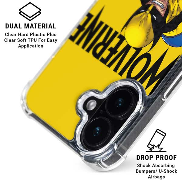 Marvel X-Men The Wolverine iPhone 16 Clear Case