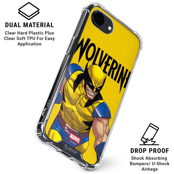 Marvel X-Men The Wolverine iPhone 16e Clear Case