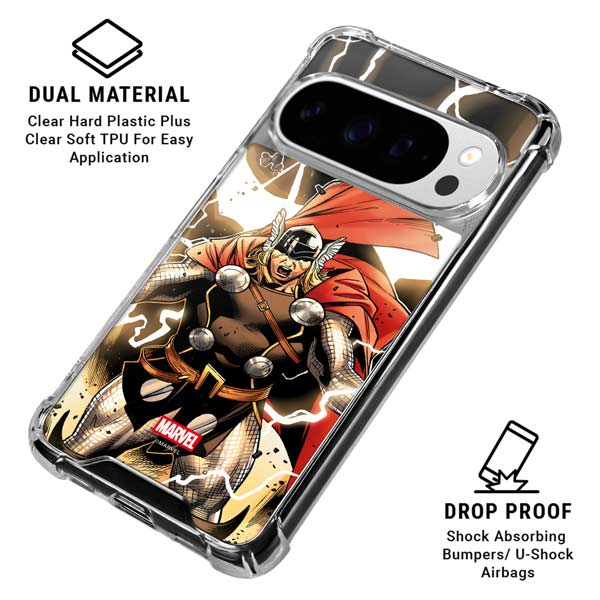 Marvel Thor Thor's Lightning Google Pixel 10 Pro XL Clear Case
