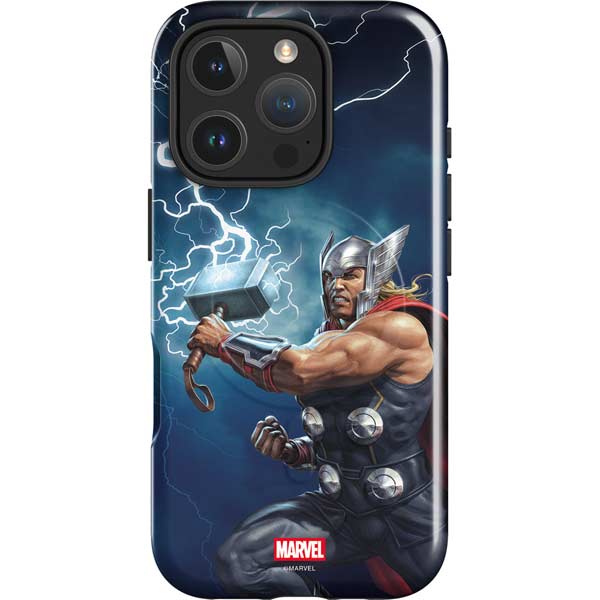 Marvel Thor Thor and Mjolnir iPhone 16 Pro Magsafe Impact Case