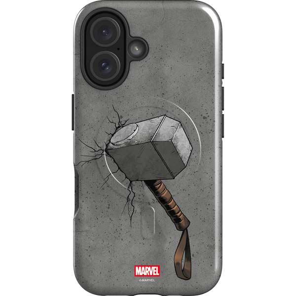 Marvel Thor Thors Hammer Mjolnir iPhone 16 Magsafe Impact Case
