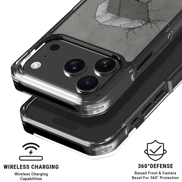 Marvel Thor Thors Hammer Mjolnir iPhone 17 Pro Clear Case