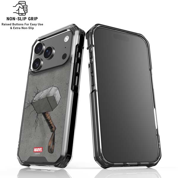 Marvel Thor Thors Hammer Mjolnir iPhone 17 Pro Clear Case
