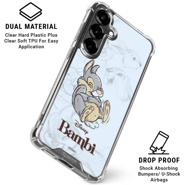 Disney Bambi Thumper Sketched portrait Galaxy S26 Clear Case