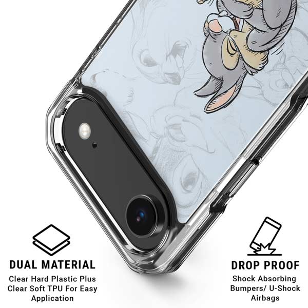 Disney Bambi Thumper Sketched portrait iPhone 17 Air Clear Case