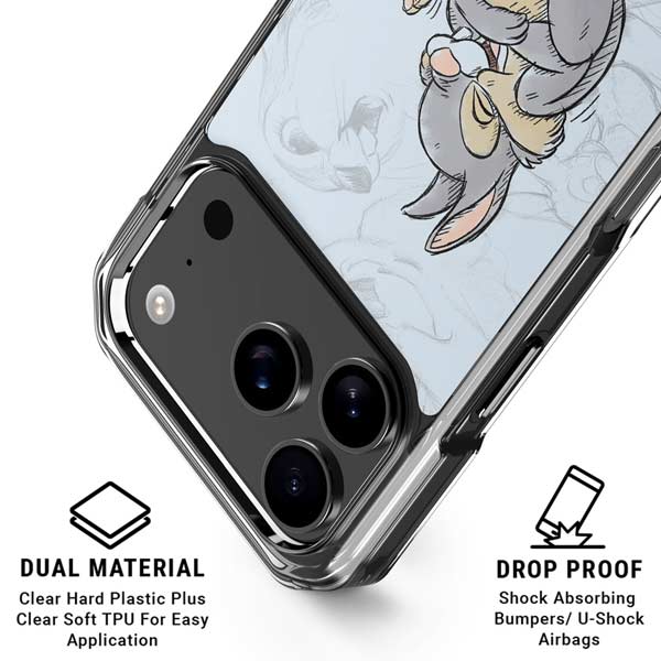 Disney Bambi Thumper Sketched portrait iPhone 17 Pro Max MagSafe Case