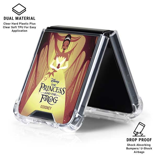Disney Princess and The Frog Tiana and Dr. Facilier Galaxy Z Flip7 Clear Case